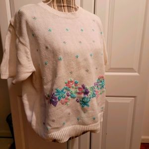 VTG/Vintage Floral Sweater